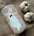 Ghost With Bow & Flowers